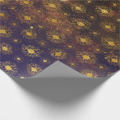 ゴールデンスターズシナ銀河系大空 ラッピングペーパー (角)