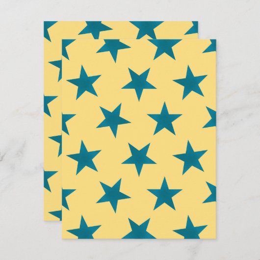 ゴールデンスターズパターン18 ノートカード (正面/裏面)