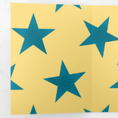 ゴールデンスターズパターン18 三つ折りクリスマスカード (内部最初)