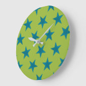 ゴールデンスターズパターン20 ラージ壁時計 (傾斜)