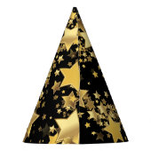 ゴールデンスターズパーティーハットブラック パーティーハット (裏面)