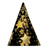 ゴールデンスターズパーティーハットブラック パーティーハット (右)