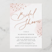 ゴールデンスターズブライダルシャワー 箔招待状 (正面)