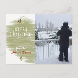 ゴールデンスターズホリデーフォトカード シーズンポストカード