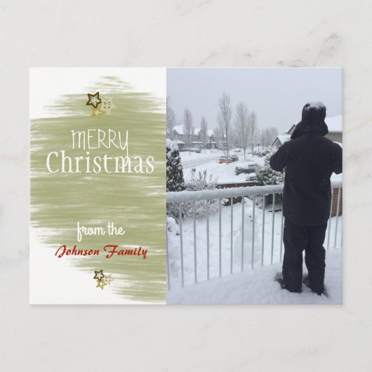 ゴールデンスターズホリデーフォトカード シーズンポストカード (正面)