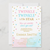 ゴールデンスターズリトルスタージェンダーリビール招待状 招待状 (正面)