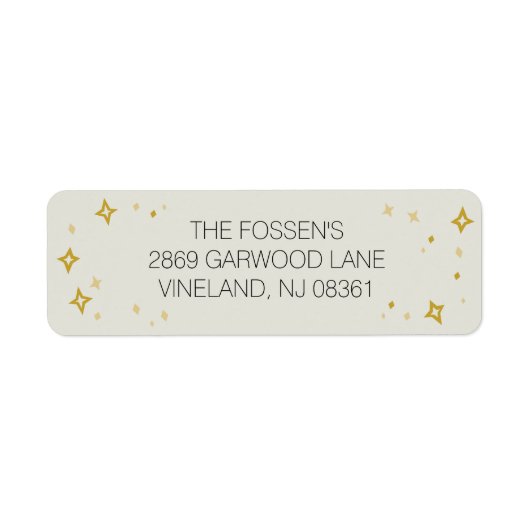 ゴールデンスターズ住所 シール (正面)