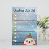 ゴールデンスターズ文房具で愛らしいハリネズミ 便箋 (スタンド正面)