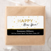 ゴールデンスターズ – ハッピーニューイヤー出荷ラベル ラベル (インサイチュ)