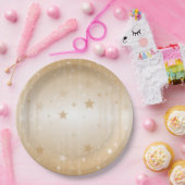 ゴールデンスターズ ペーパープレート (パーティー)