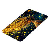 ゴールデンスターダストファッション美しいガールグロースカイ マグネット (左側)