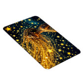 ゴールデンスターダストファッション美しいガールグロースカイ マグネット (右側)