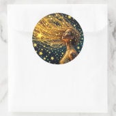 ゴールデンスターダストファッション美しいガールグロースカイ ラウンドシール (バッグ)