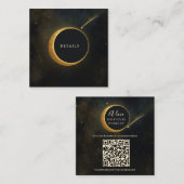 ゴールデンスターダスト日食ス結婚テリア詳細 スクエア名刺 (正面/裏面)