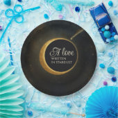 ゴールデンスターダスト結婚クリスタル ペーパープレート (パーティー)