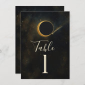 ゴールデンスターダスト結婚クリスタル 招待状 (正面/裏面)