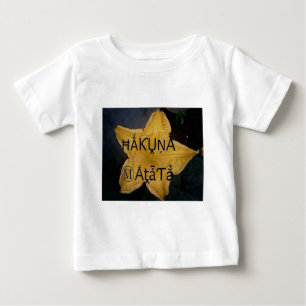 ゴールデンスターハクナマタタアートプリント ベビーTシャツ