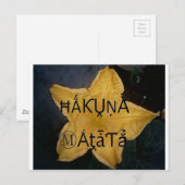 ゴールデンスターハクナマタタアートプリント ポストカード (正面/裏面)