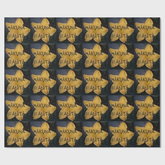 ゴールデンスターハクナマタタアートプリント ラッピングペーパー (フラット)