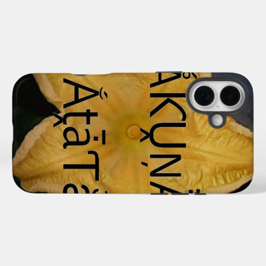 ゴールデンスターハクナマタタアートプリント Case-Mate iPhoneケース (裏面 (横))