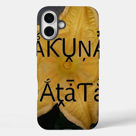 ゴールデンスターハクナマタタアートプリント Case-Mate iPhoneケース (裏面)