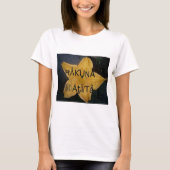 ゴールデンスターハクナマタタアートプリント Tシャツ (正面)