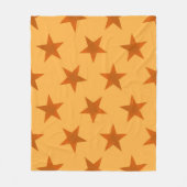 ゴールデンスターパターン2 フリースブランケット (正面)
