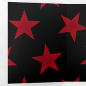 ゴールデンスターパターン8 三つ折りクリスマスカード (内部最初)