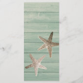 ゴールデンスターフィッシュ&ウッドエレガントビーチメニューカード メニュー (裏面)