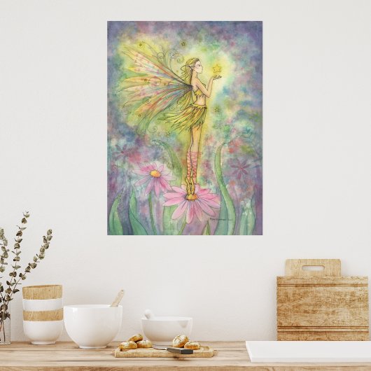 ゴールデンスターフラワーフェアリーのポスター ポスター (キッチン)