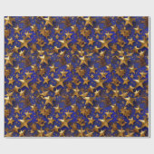 ゴールデンスタープリントラッピングシート ラッピングペーパー (フラット)