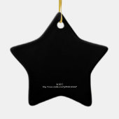 ゴールデンスターホリデーフォトフレームオーナメント セラミックオーナメント (裏面)