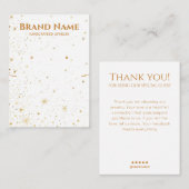 ゴールデンスター銀河系ジュエリーディスプレイ 名刺 (正面/裏面)