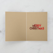 ゴールデンスター、オーナメント、メリークリスマス カード (内部)