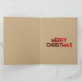 ゴールデンスター、オーナメント、メリークリスマス カード (内部)