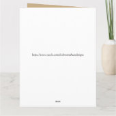 ゴールデンスター、オーナメント、メリークリスマス カード (裏面)