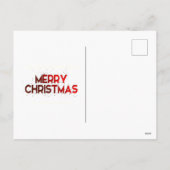 ゴールデンスター、オーナメント、メリークリスマス シーズンポストカード (裏面)