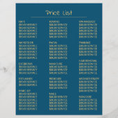 ゴールデンスター・フィッシュ, 美容師, 美容院の広告 チラシ (裏面)