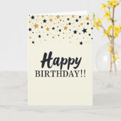 ゴールデンスター 誕生日カード カード (黄色い花)