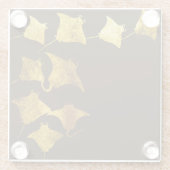 ゴールデンスティングレイ ガラスコースター (裏面)