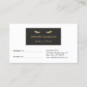 ゴールデンストライプまつ毛と紹介カード 紹介カード (裏面)