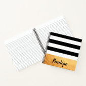 ゴールデンストライプ ノートブック (内部)