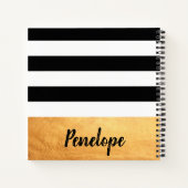 ゴールデンストライプ ノートブック (裏面)