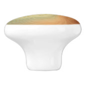 ゴールデンストラタ |ピーチ焦げオレンジ緑の瑪瑙 セラミックノブ (側面)