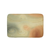 ゴールデンストラタ |ピーチ焦げオレンジ緑の瑪瑙 バスマット (正面)