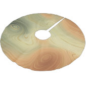 ゴールデンストラタ |ピーチ焦げオレンジ緑の瑪瑙 ブラッシュドポリエステルツリースカート (アングル)