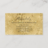 ゴールデンストローク美しいショップミニマリズムエレガント 名刺 (裏面)