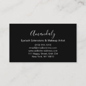 ゴールデンストローク美しいショップミントグリーンマーブル 名刺 (裏面)