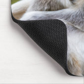 ゴールデンスナブ鼻のサルとベビー マウスパッド (コーナー)