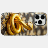 ゴールデンスネークスケール Case-Mate iPhoneケース (裏面 (横))